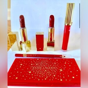 Estée Lauder lip and eye palette in holiday tones